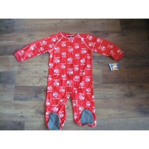 ATLANTA HAWKS 0-3M ‎    Infant/Toddler  Coverall Zip Up Sleeper ROMPER 1Z